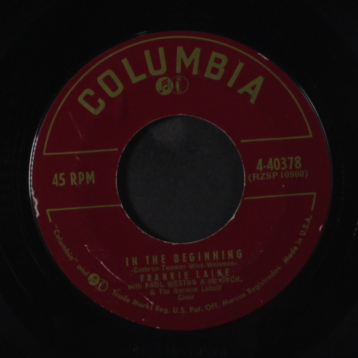 old shoes / in the beginning by FRANKIE LAINE
