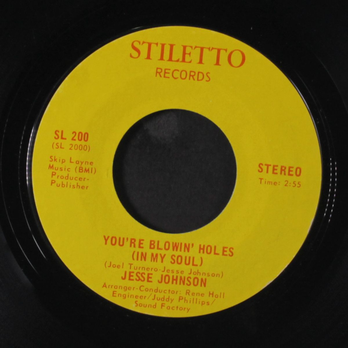 let's do the funky soul stroll / you're blowin' holes (in my soul) by JESSE JOHNSON