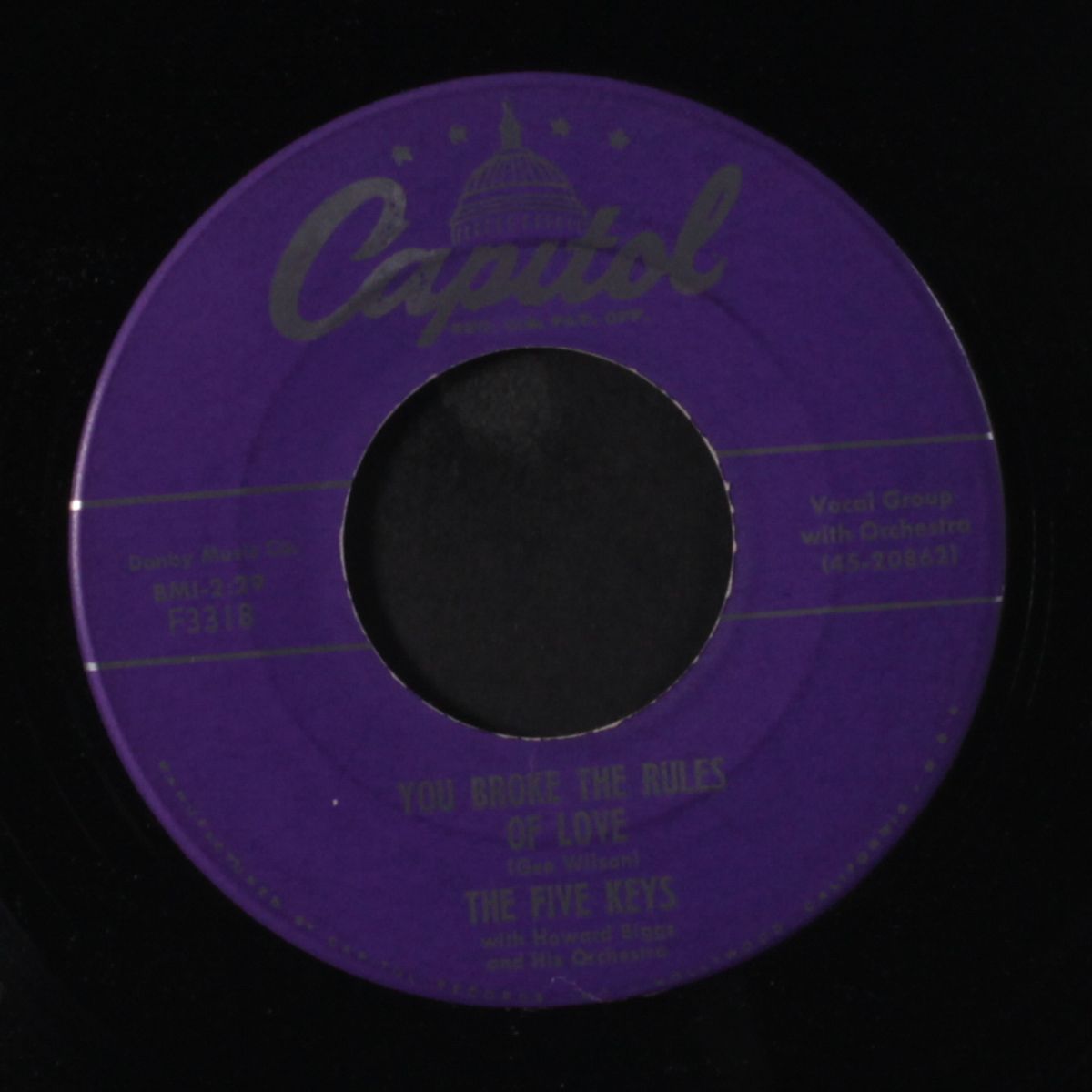 what goes on / you broke the rules of love by FIVE KEYS