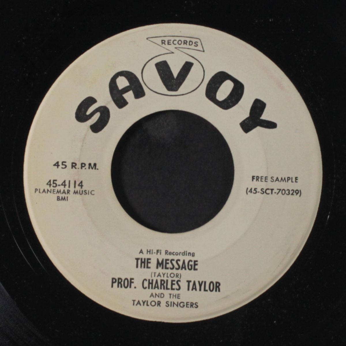 i'll go by PROF. CHARLES TAYLOR & TAYLOR SINGERS