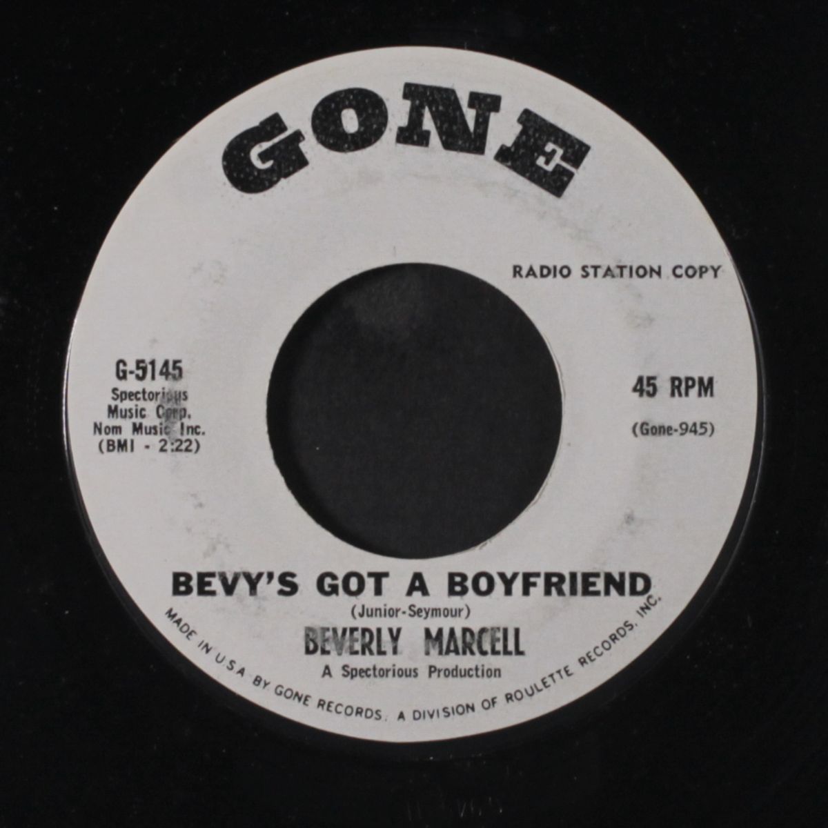 bevy's got a boyfriend / the monkey dance by BEVERLY MARCELL