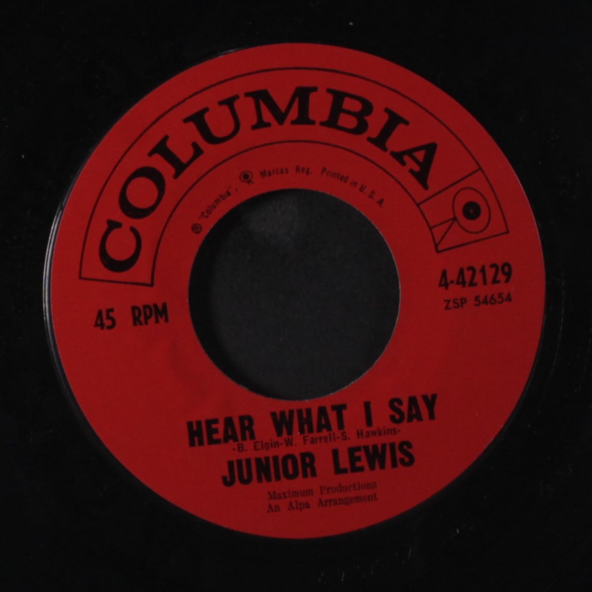 hear what i say / where the world begins by JUNIOR LEWIS
