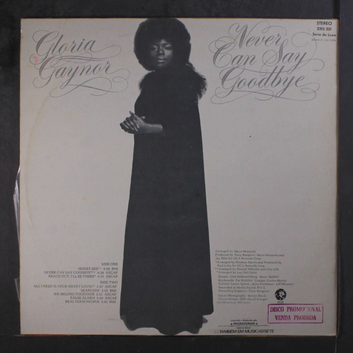 never can say goodbye by GLORIA GAYNOR