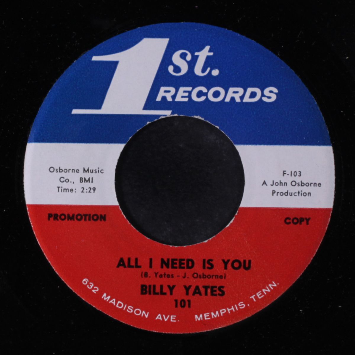 mojo / all i need is you by BILLY YATES
