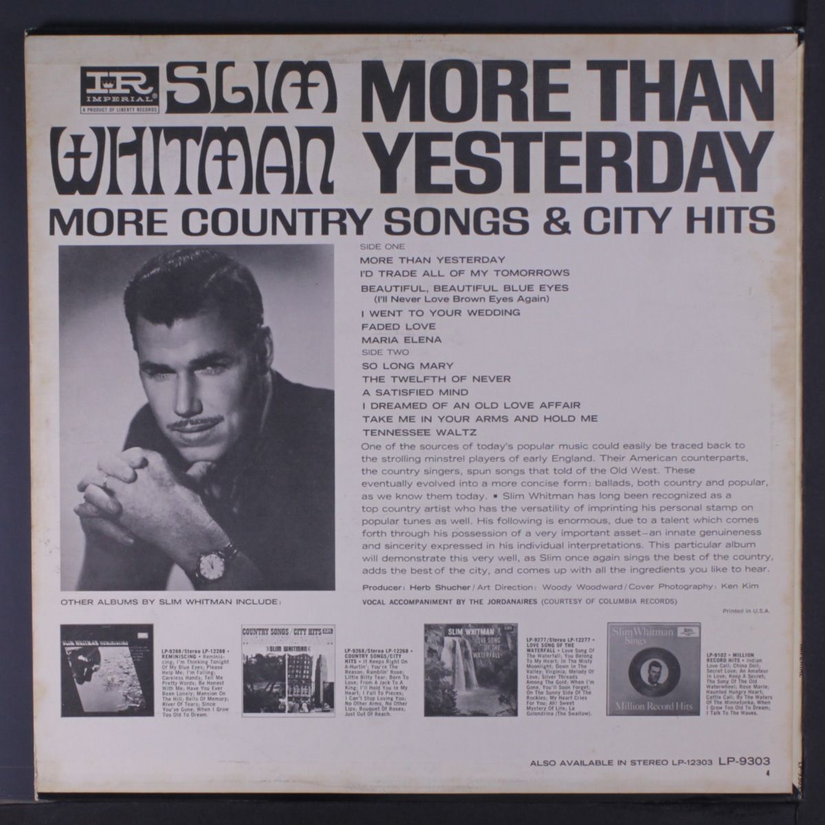 more than yesterday by SLIM WHITMAN