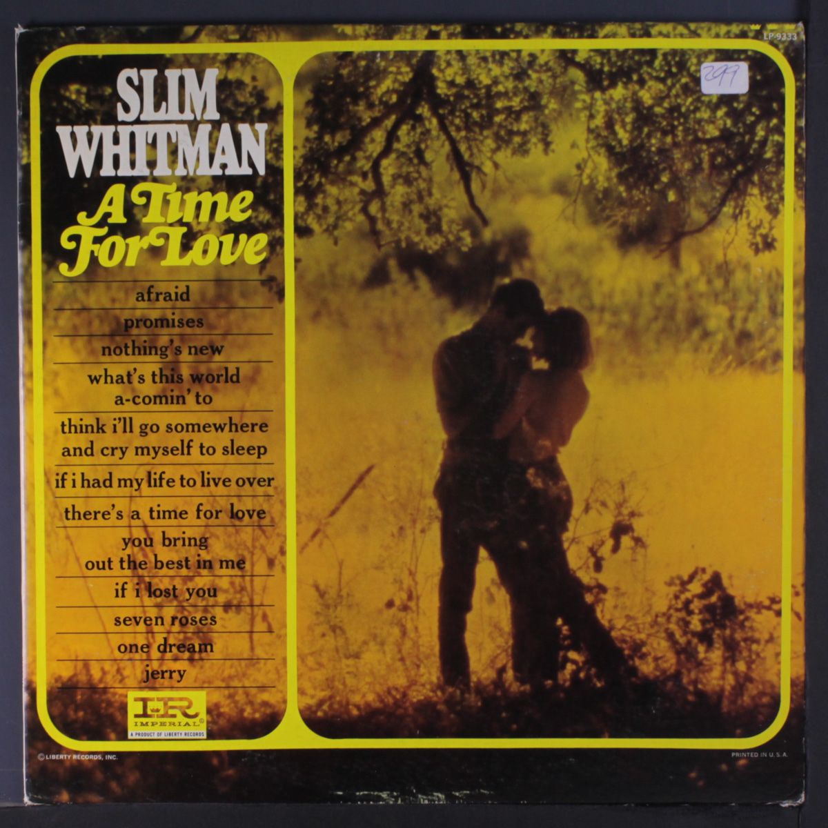 a time for love by SLIM WHITMAN