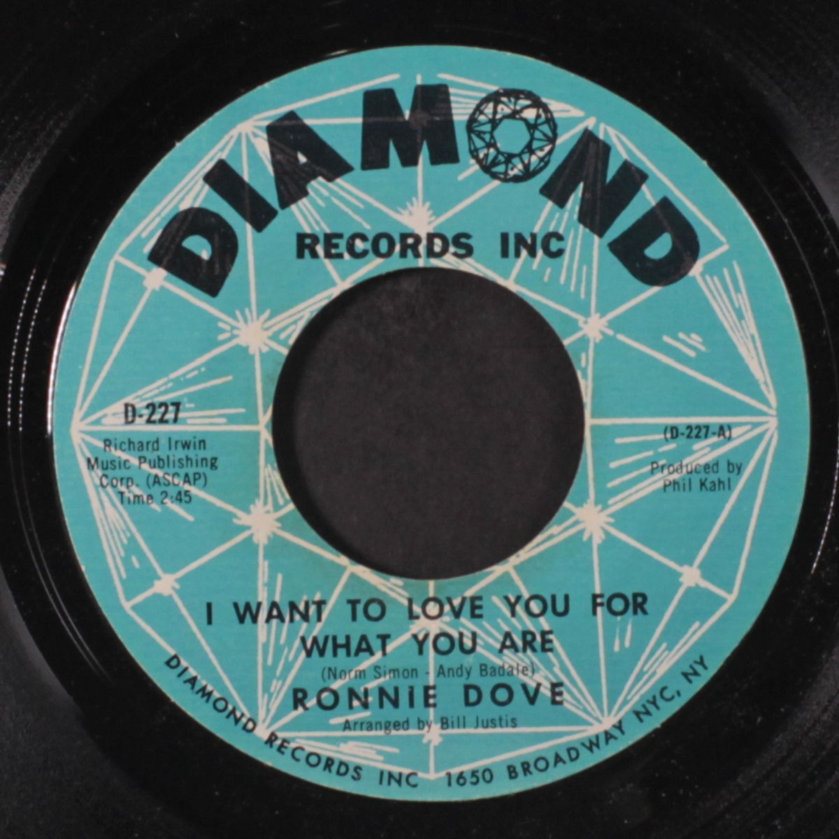i want to love you for what you are by RONNIE DOVE