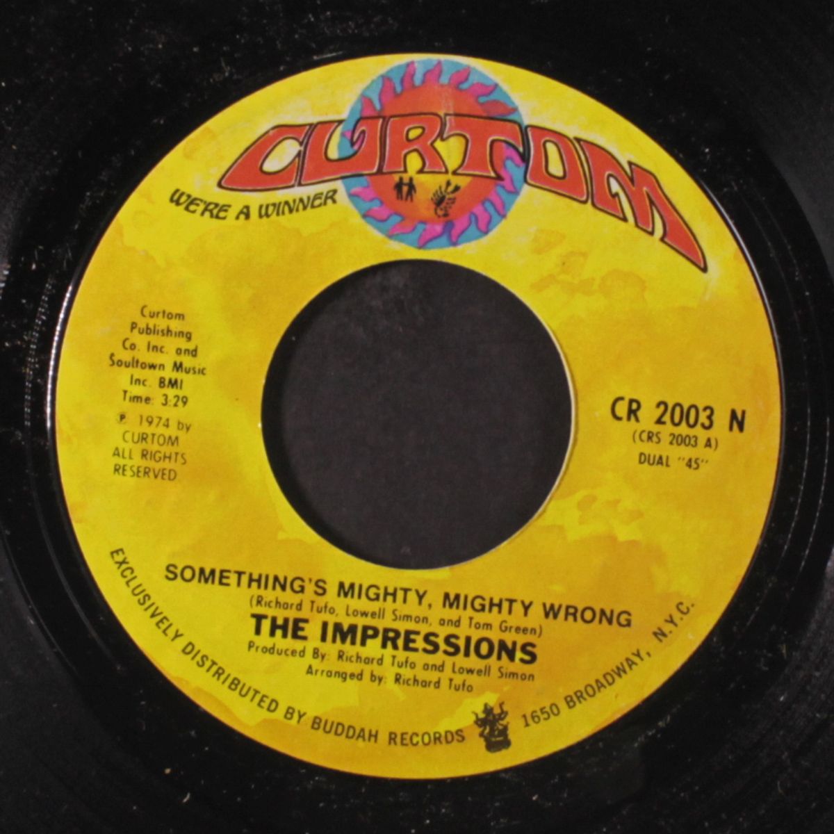 something's mighty, mighty wrong / three the hard way by IMPRESSIONS