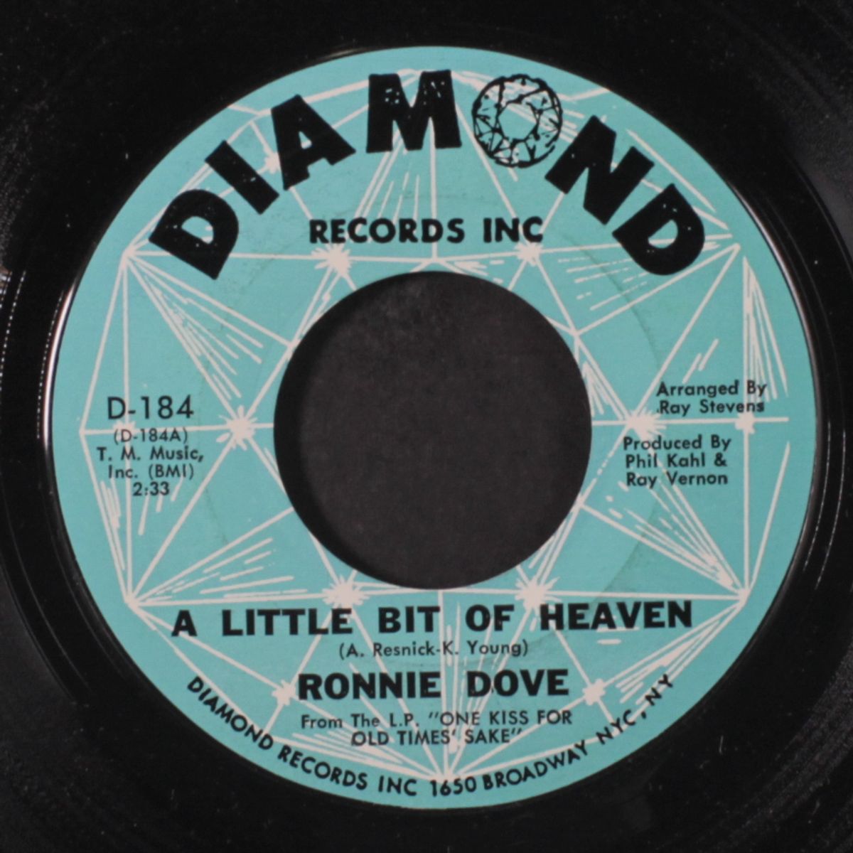 a little bit of heaven by RONNIE DOVE