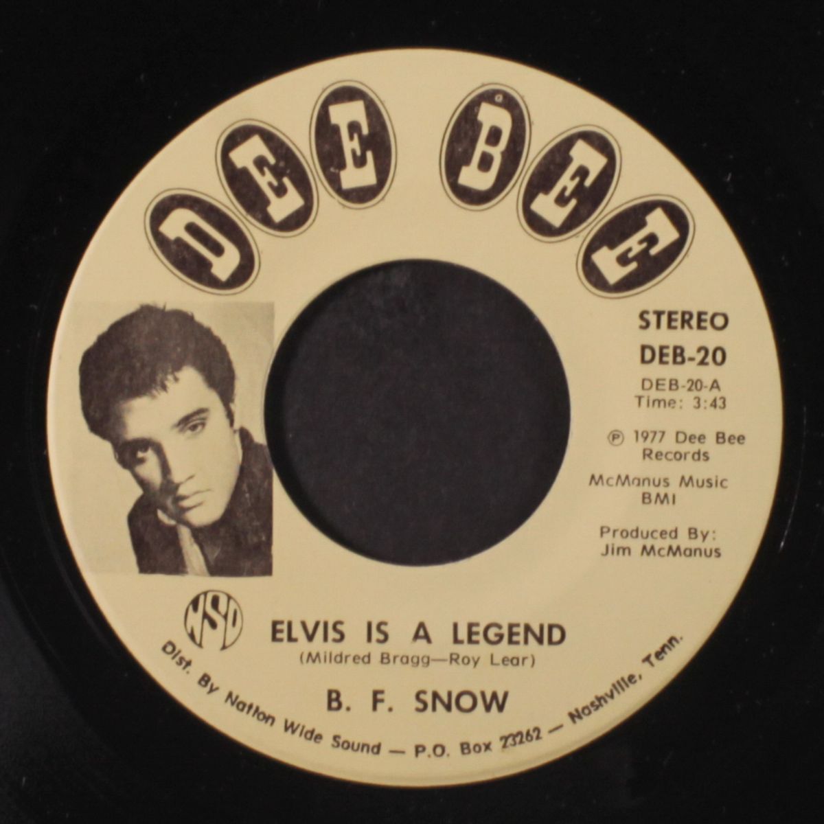 elvis is a legend / lisa is her name by B.F. SNOW