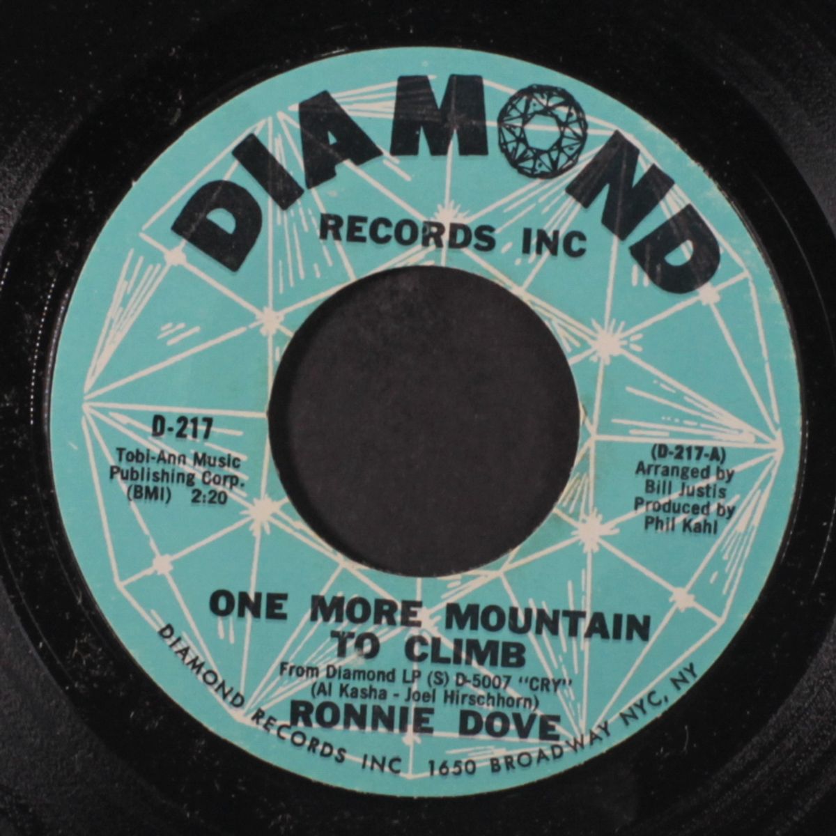 one more mountain to climb by RONNIE DOVE
