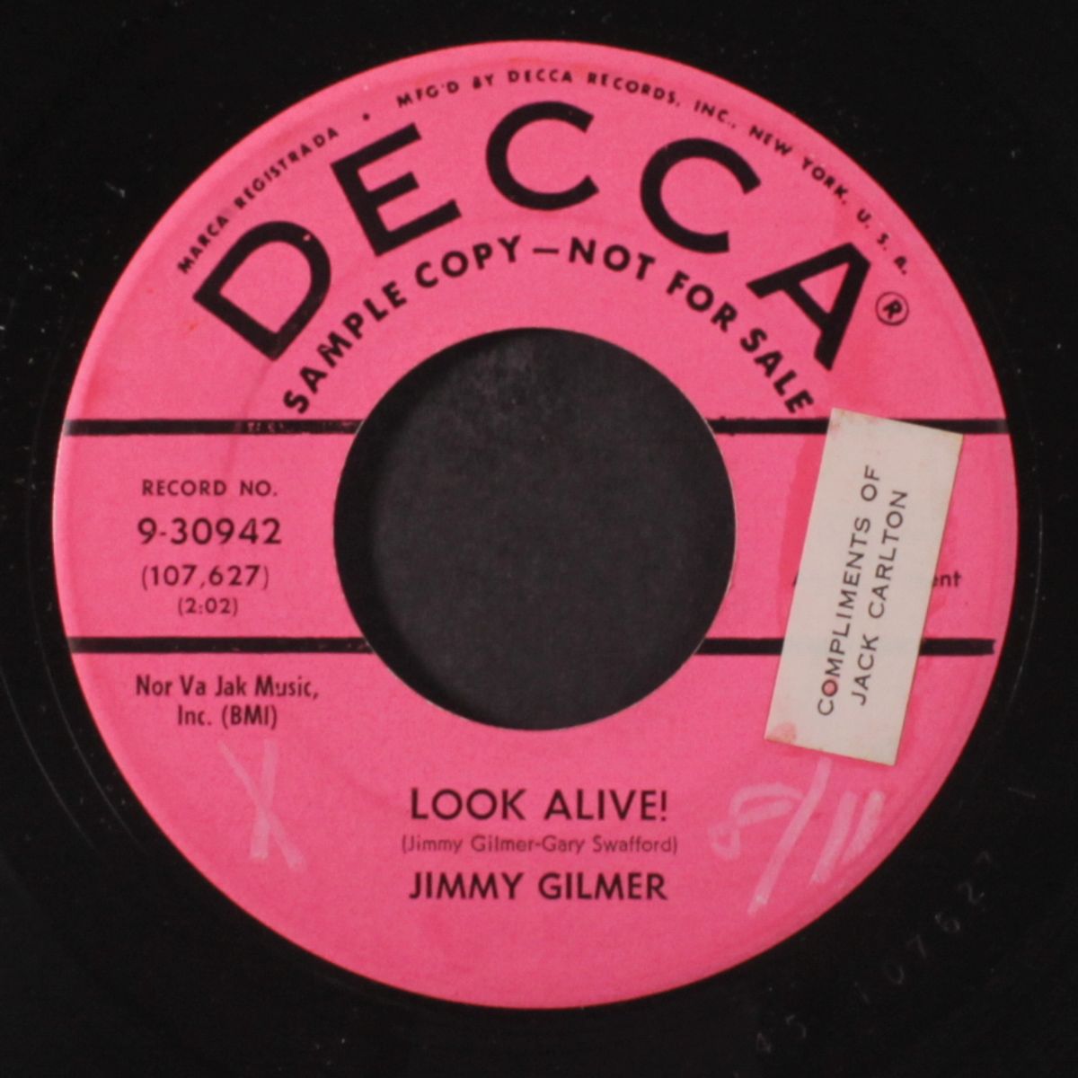look alive! / because i need you by JIMMY GILMER