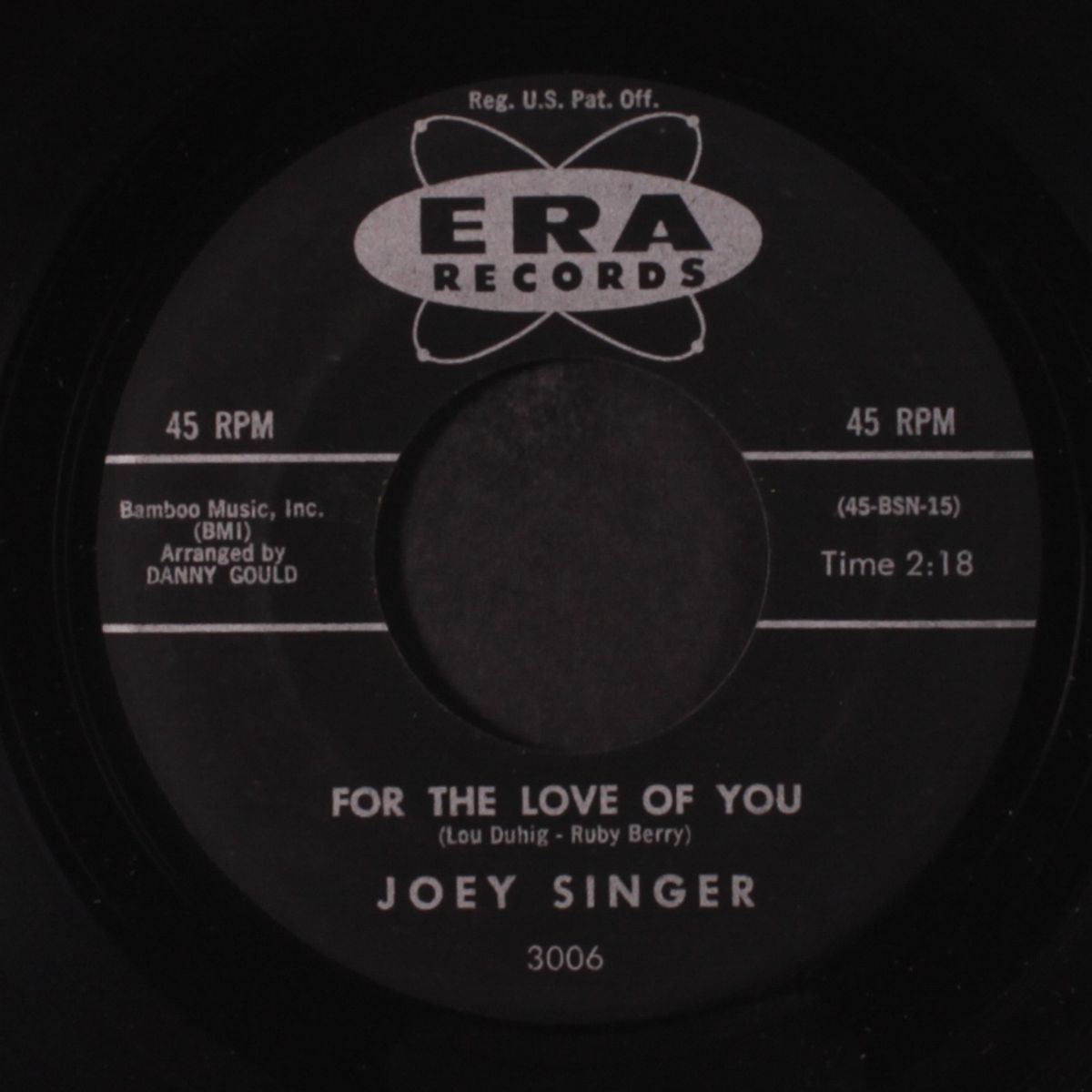 keep me in your care / for the love of you by JOEY SINGER