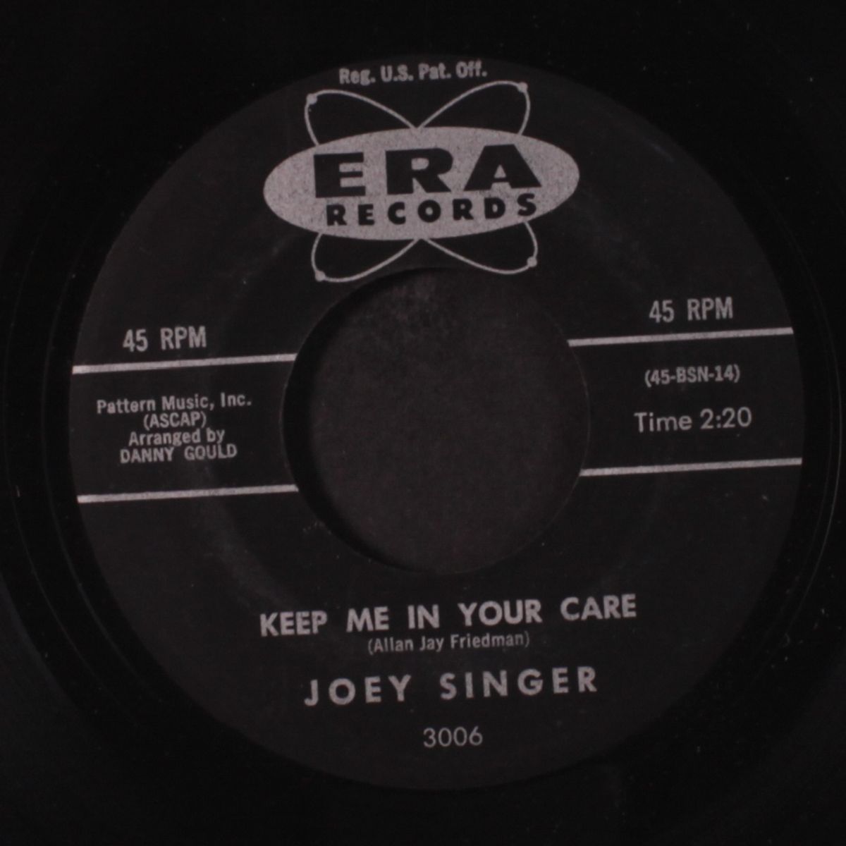 keep me in your care / for the love of you by JOEY SINGER