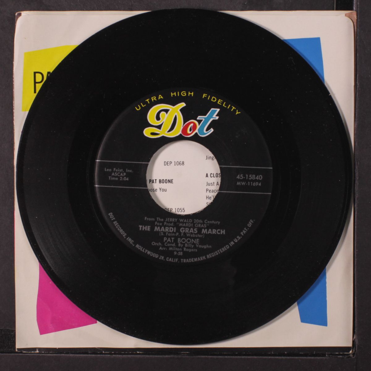 i'll remember tonight by PAT BOONE
