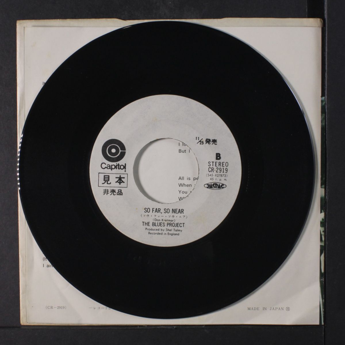 it's alright / so far, so near by BLUES PROJECT