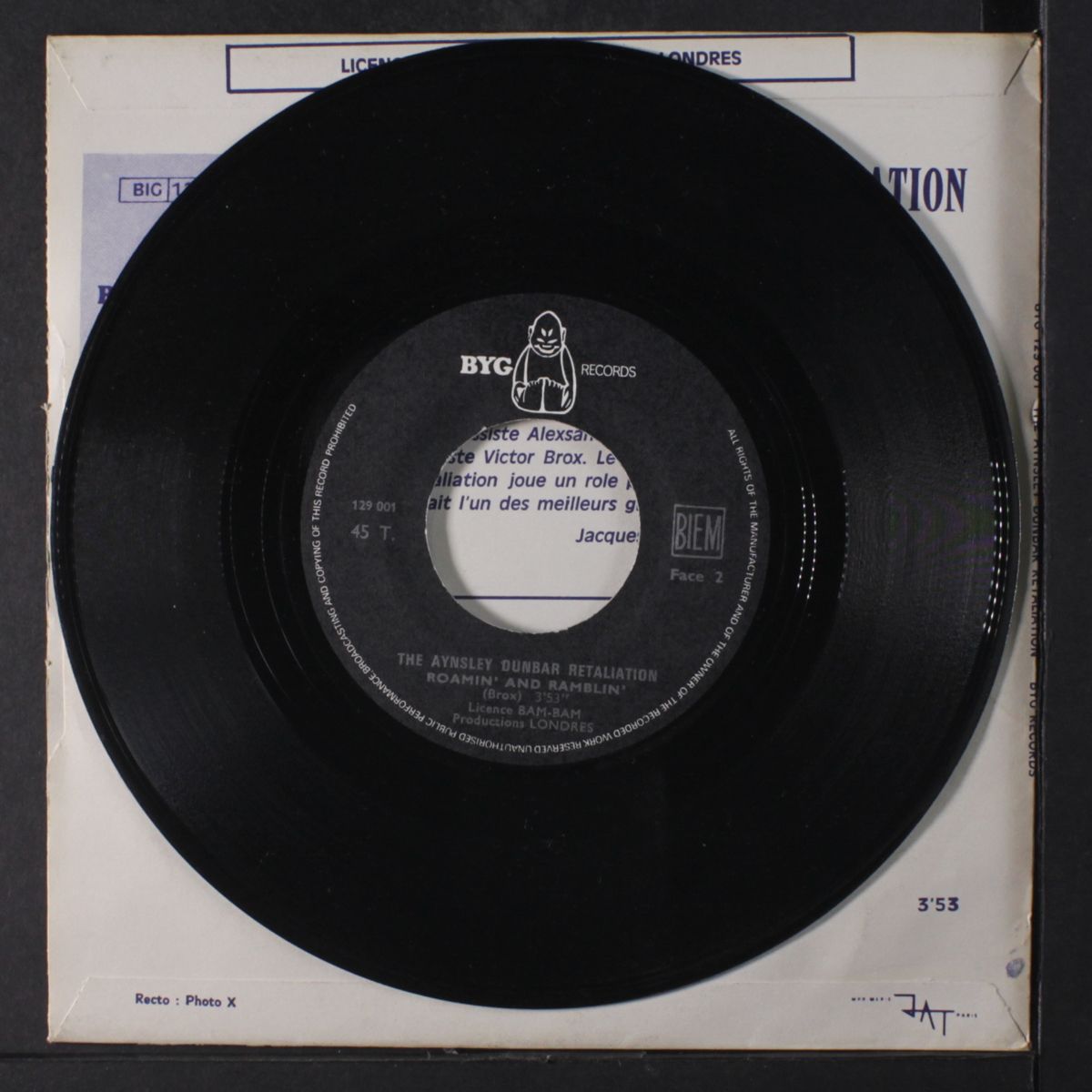 double lovin' / roamin' and ramblin' by AYNSLEY DUNBAR RETALIATION