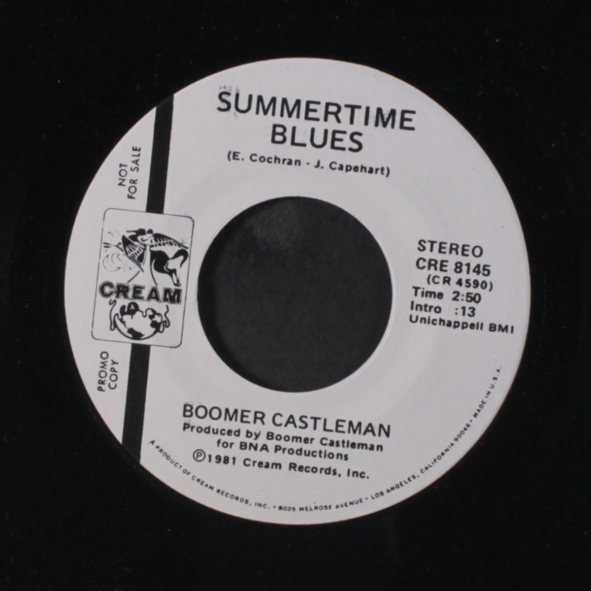 summertime blues / same by BOOMER CASTLEMAN
