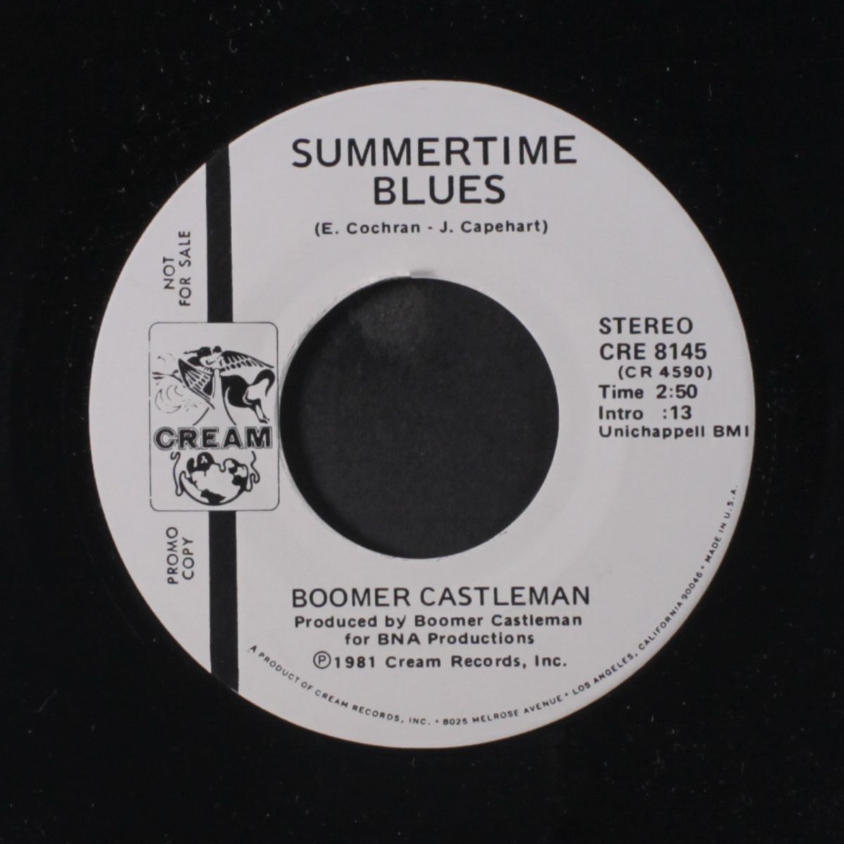 summertime blues / same by BOOMER CASTLEMAN