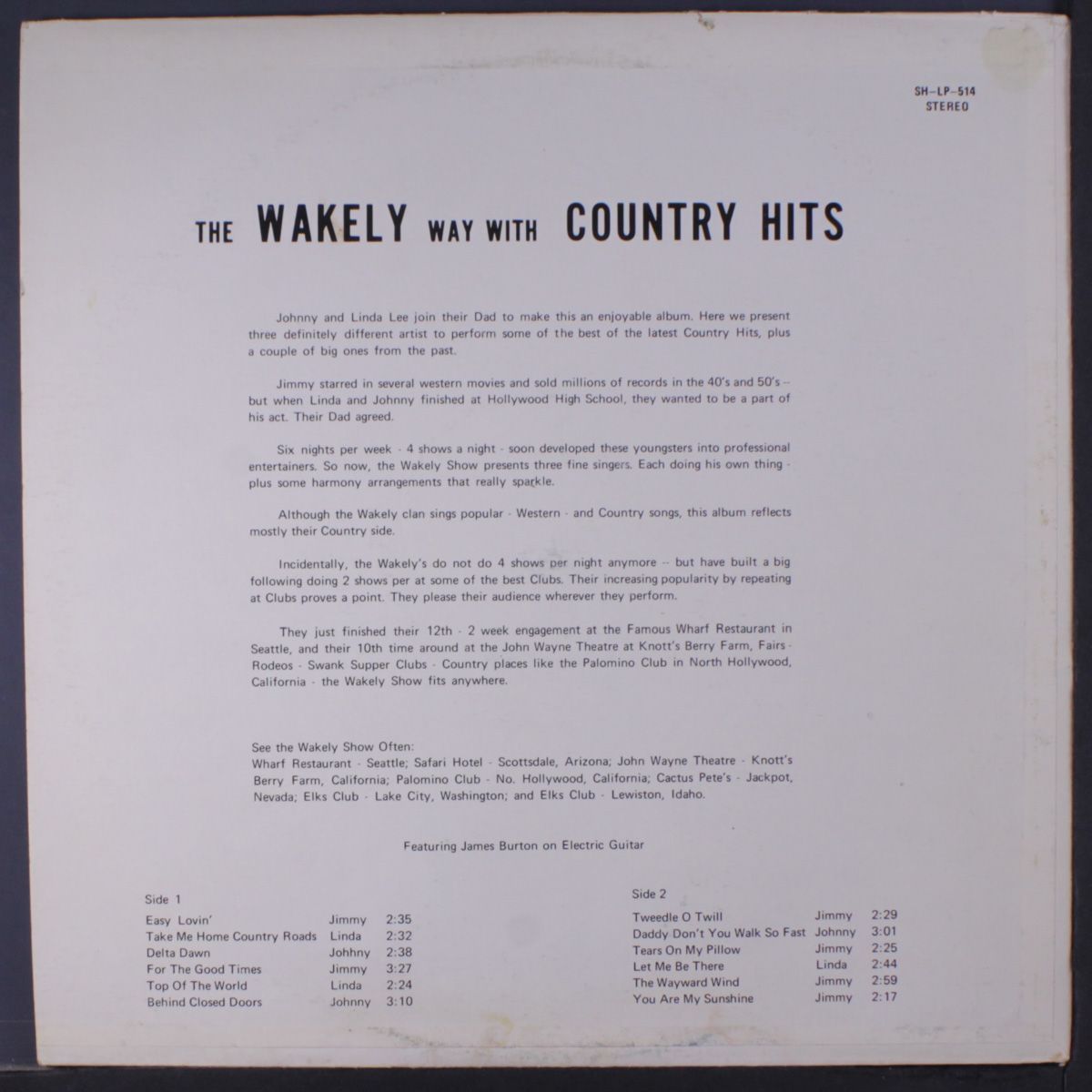 the wakely way with country hits by JIMMY WAKELY