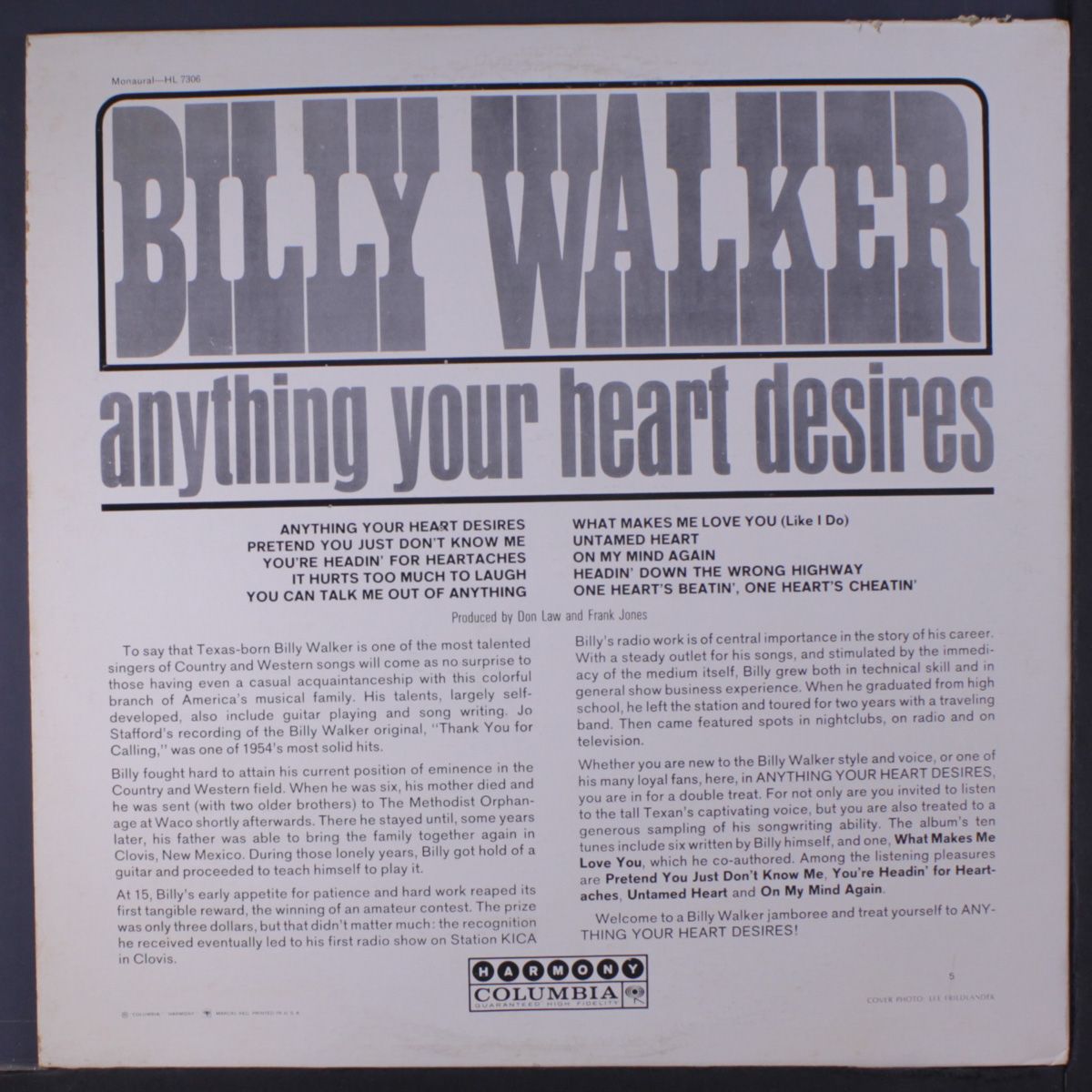anything your heart desires by BILLY WALKER
