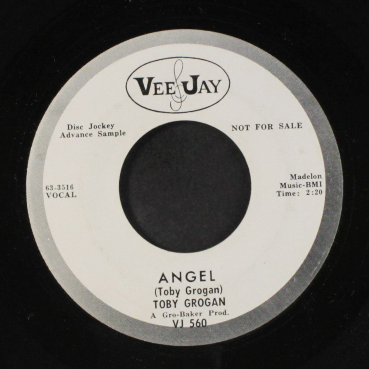 angel / just a friend by TOBY GROGAN