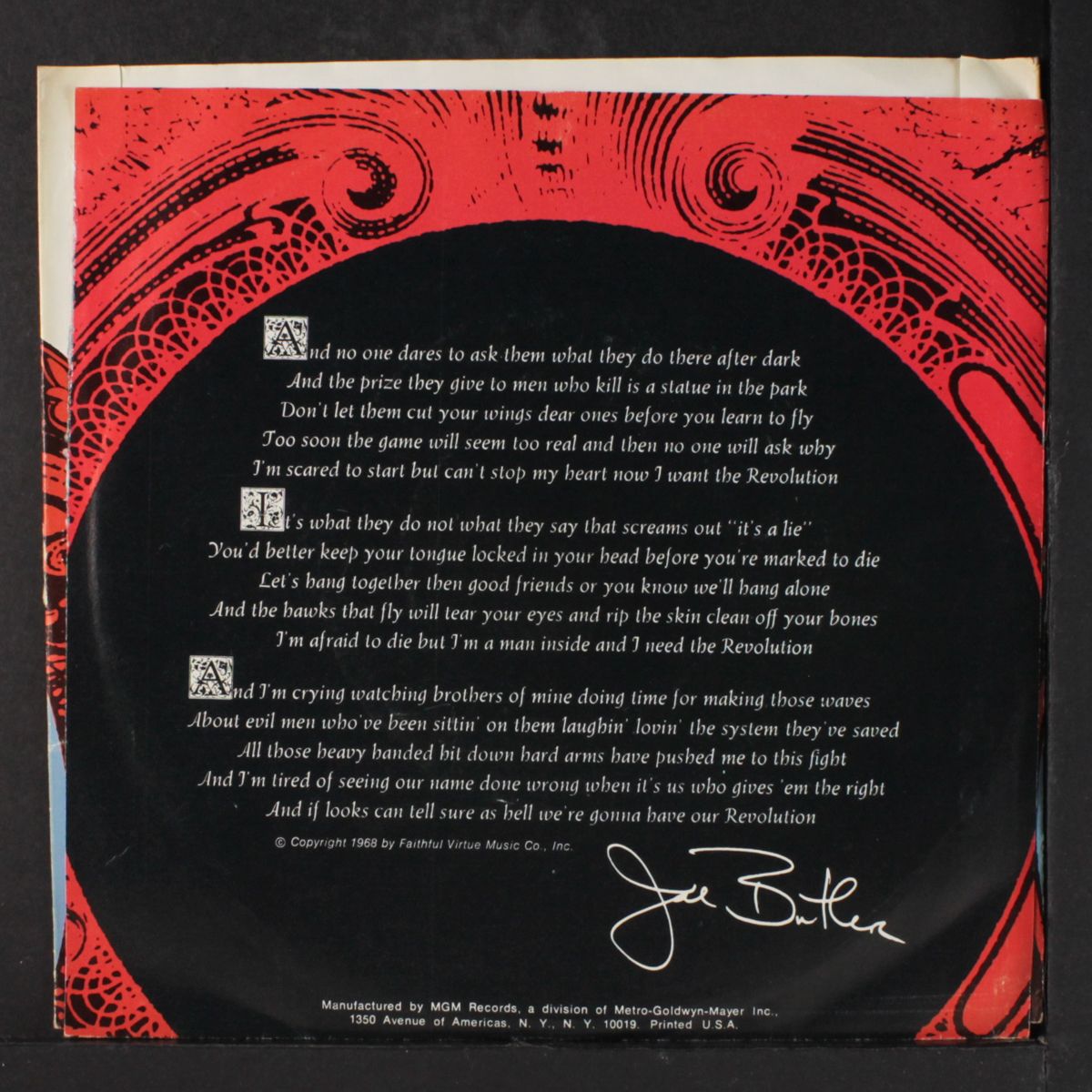 revelation: revolution '69 / mono by JOE BUTLER (LOVIN' SPOONFUL)