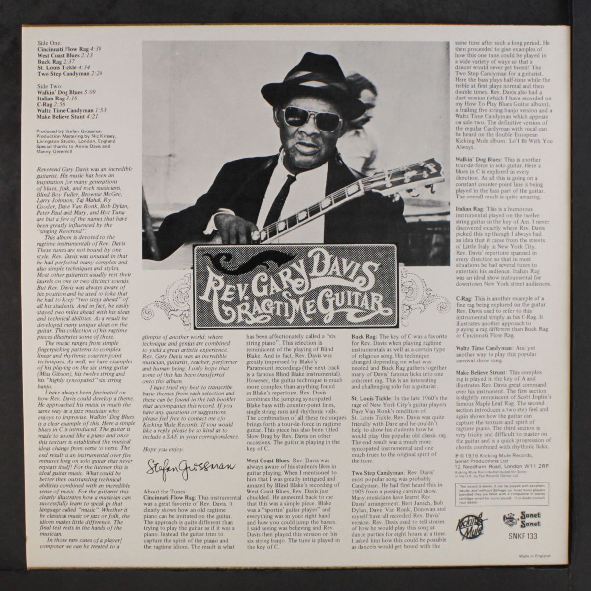 ragtime guitar by REV. GARY DAVIS