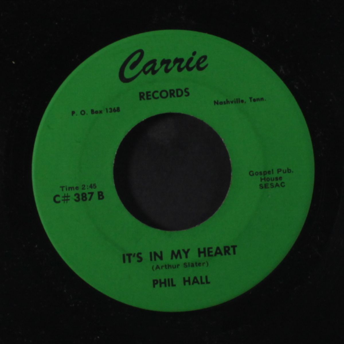it's in my heart / you can depend on god by PHIL HALL