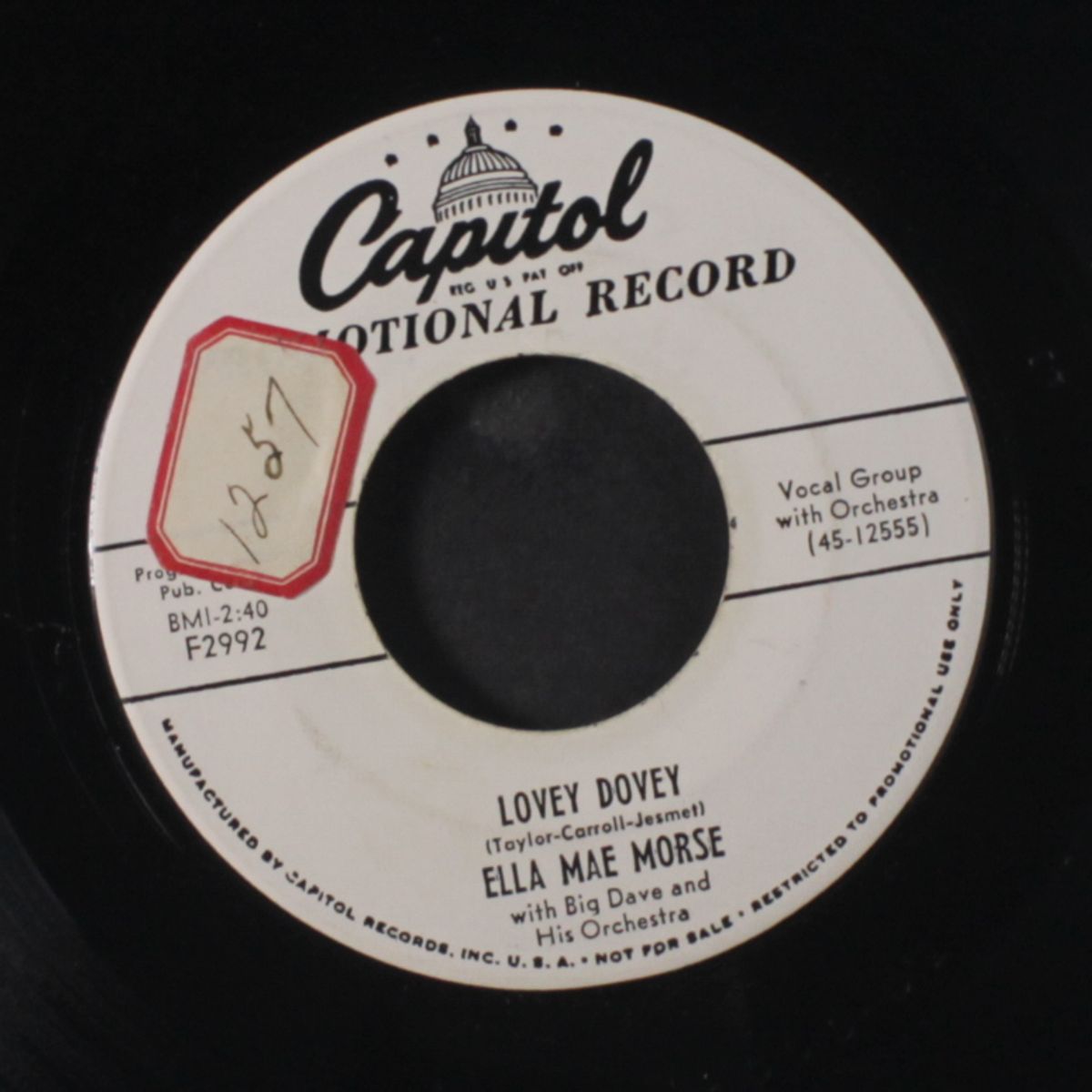 lovey dovey / bring back my baby to me by ELLA MAE MORSE