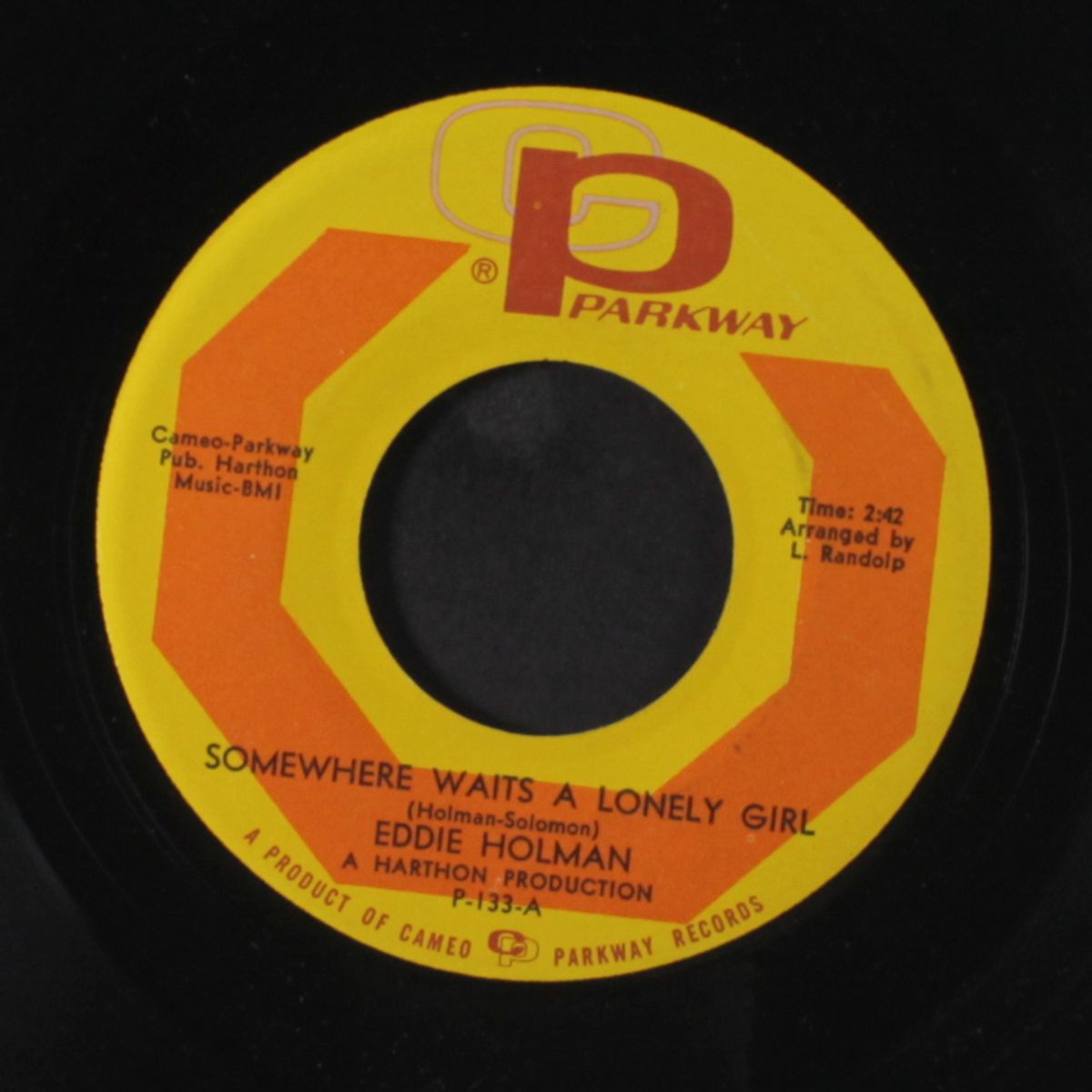 somewhere waits a lonely girl / stay mine for heaven sake by EDDIE HOLMAN