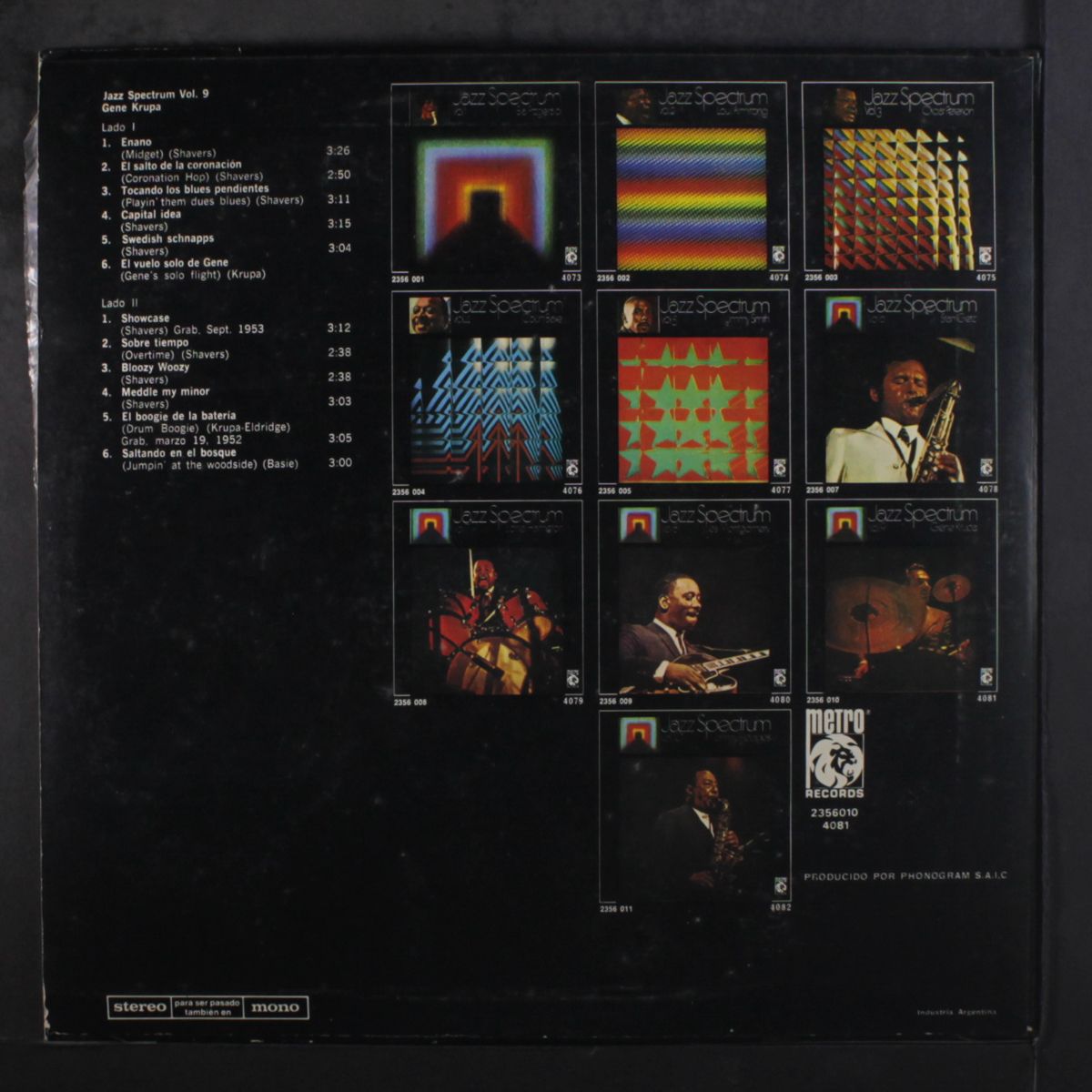 jazz spectrum vol. 9 by GENE KRUPA