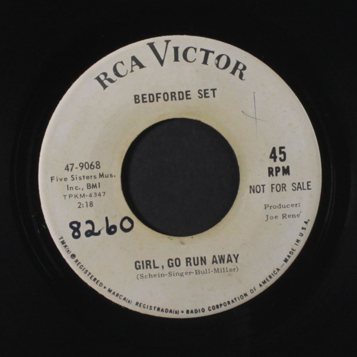 girl go run away / world thru a tear by BEDFORDE SET