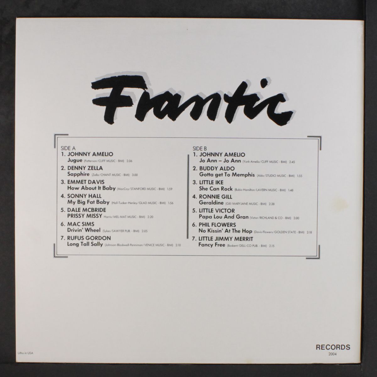 frantic by VARIOUS