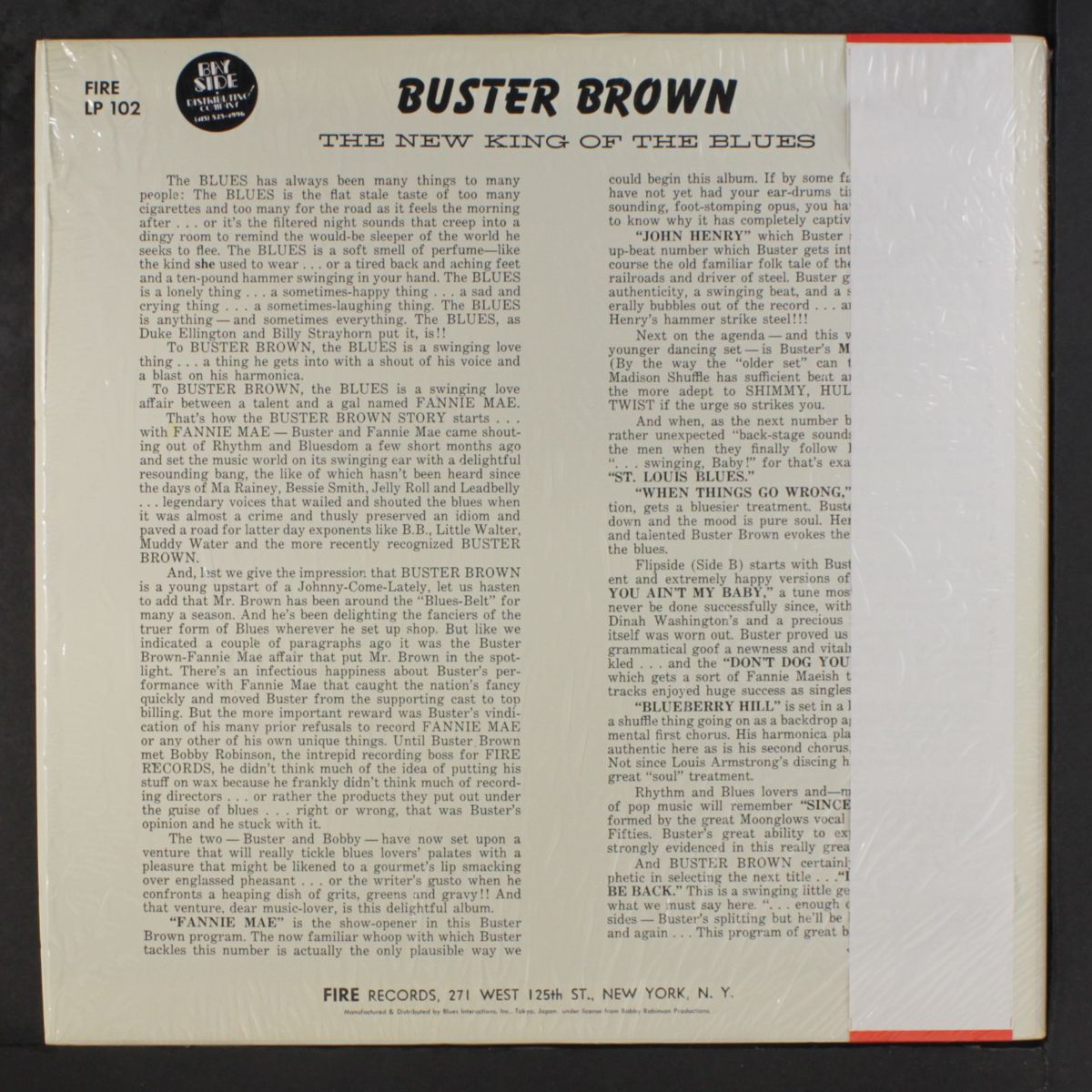 the new king of the blues by BUSTER BROWN