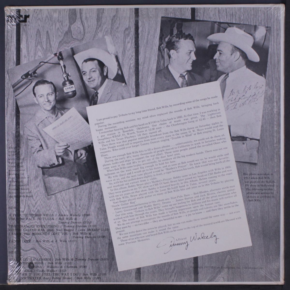 sings a tribute to bob wills by JIMMY WAKELY