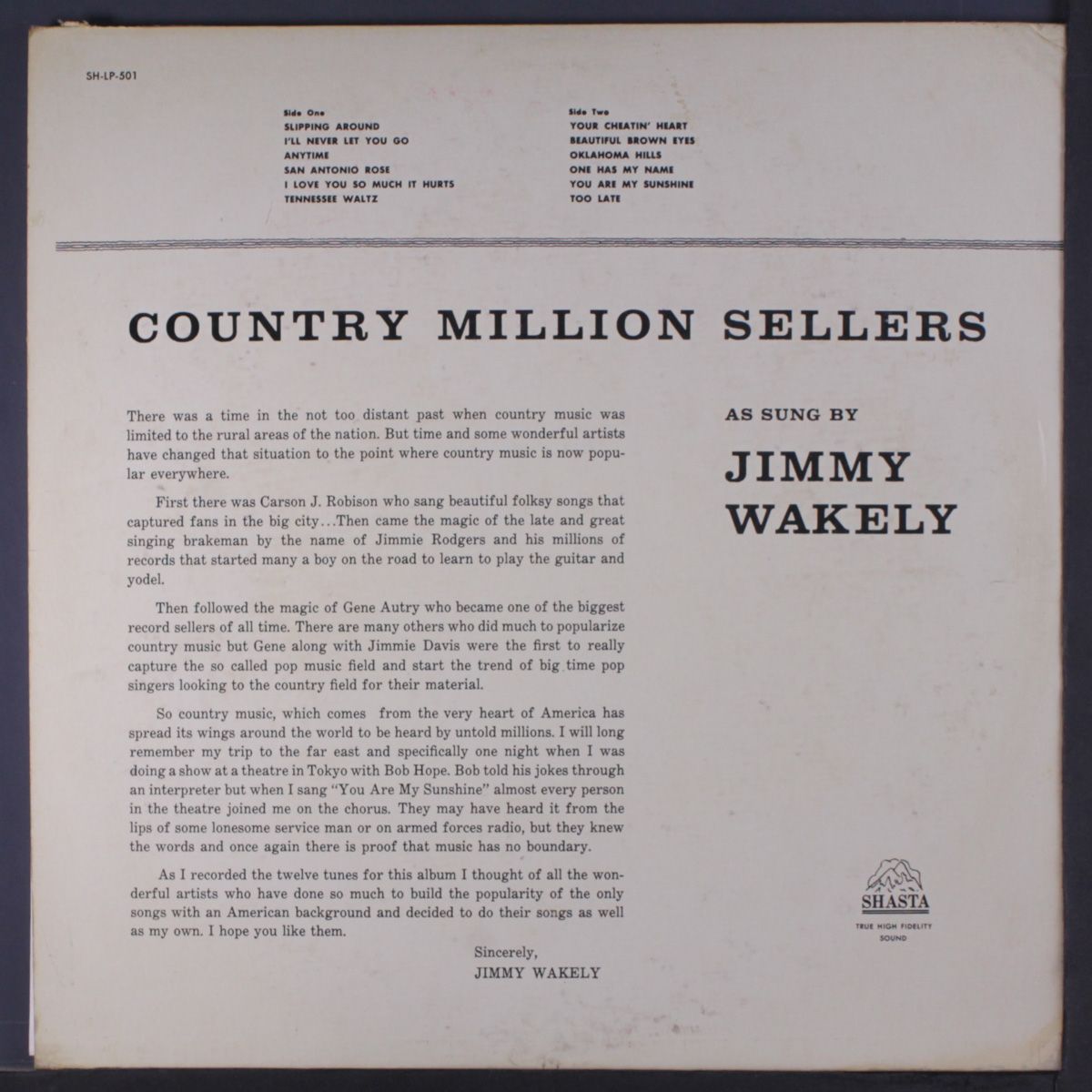 country million sellers by JIMMY WAKELY