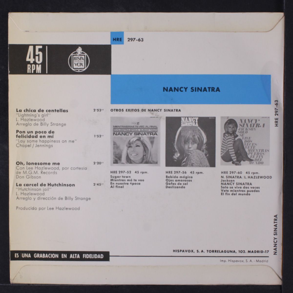 la chica de centellas by NANCY SINATRA