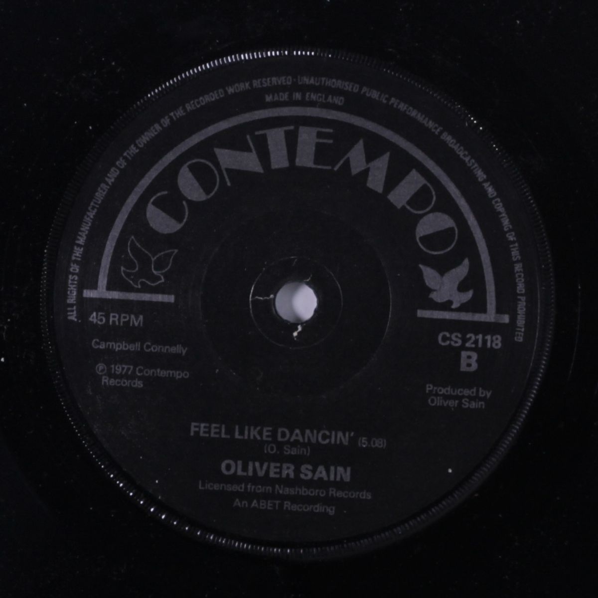 be-oogie / feel like dancin' by OLIVER SAIN