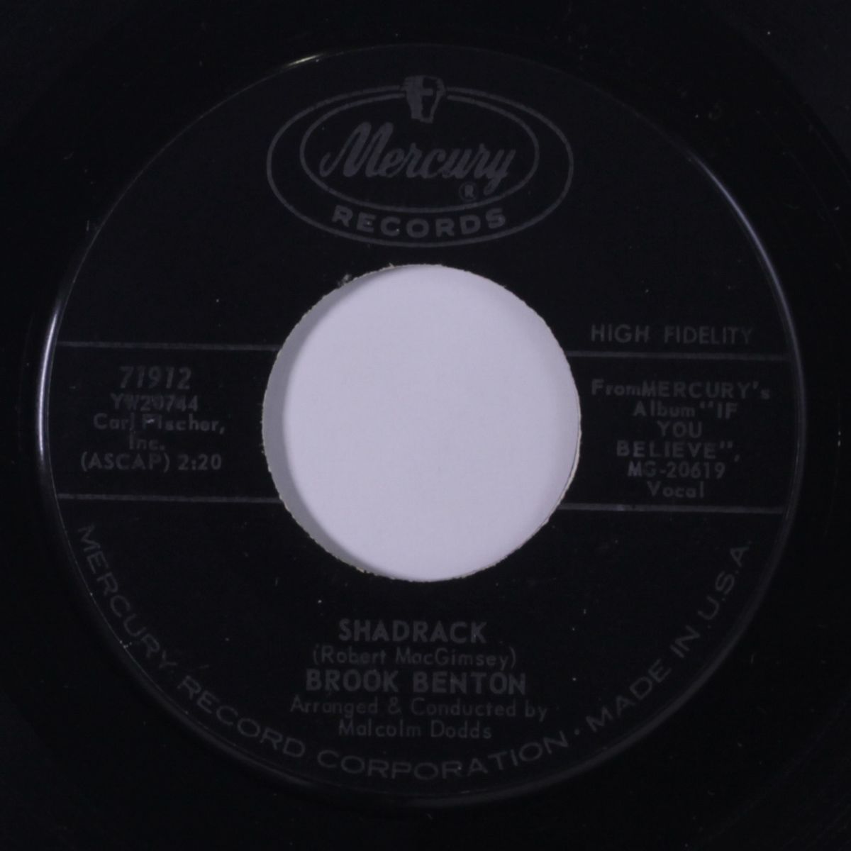 shadrack / the lost penny by BROOK BENTON