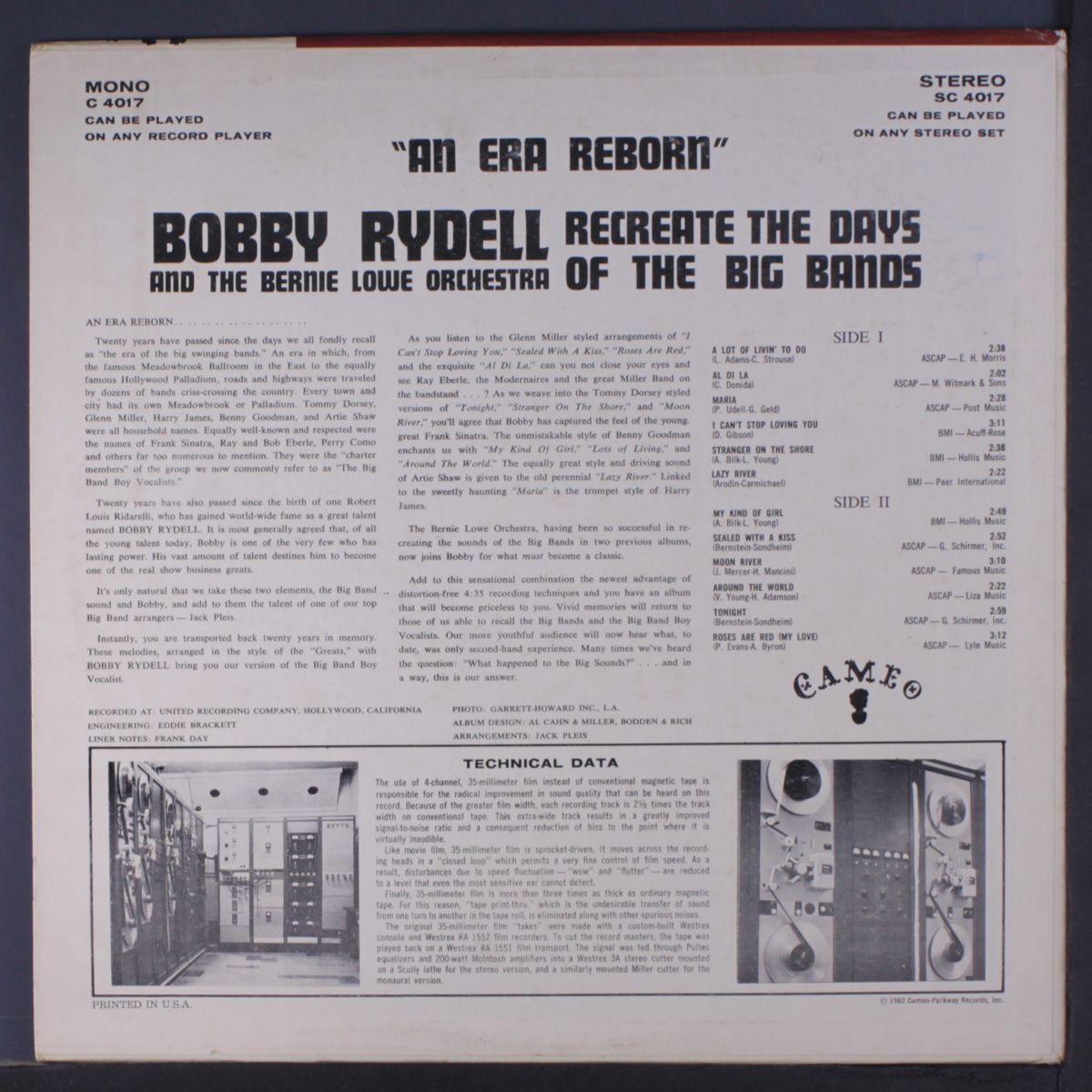 an era reborn by BOBBY RYDELL