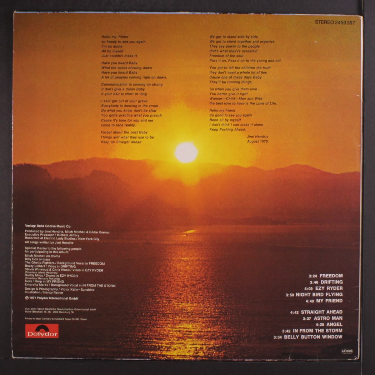the cry of love by JIMI HENDRIX