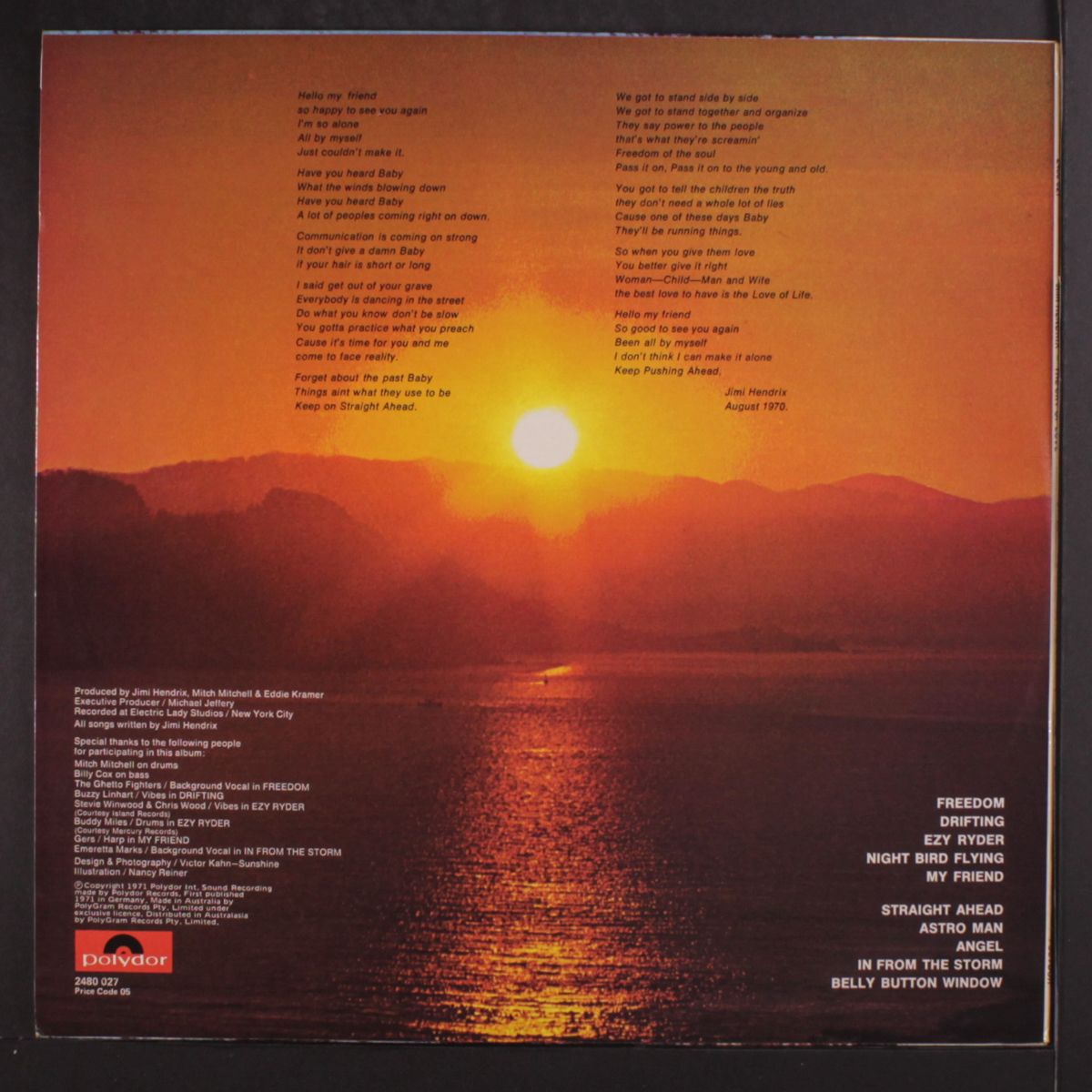 the cry of love by JIMI HENDRIX