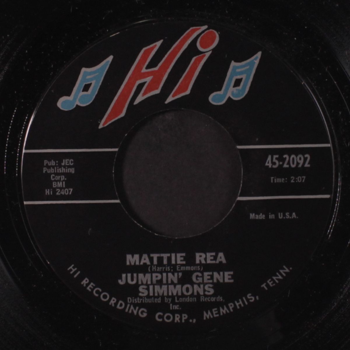 folsom prison blues / mattie rea by JUMPIN' GENE SIMMONS