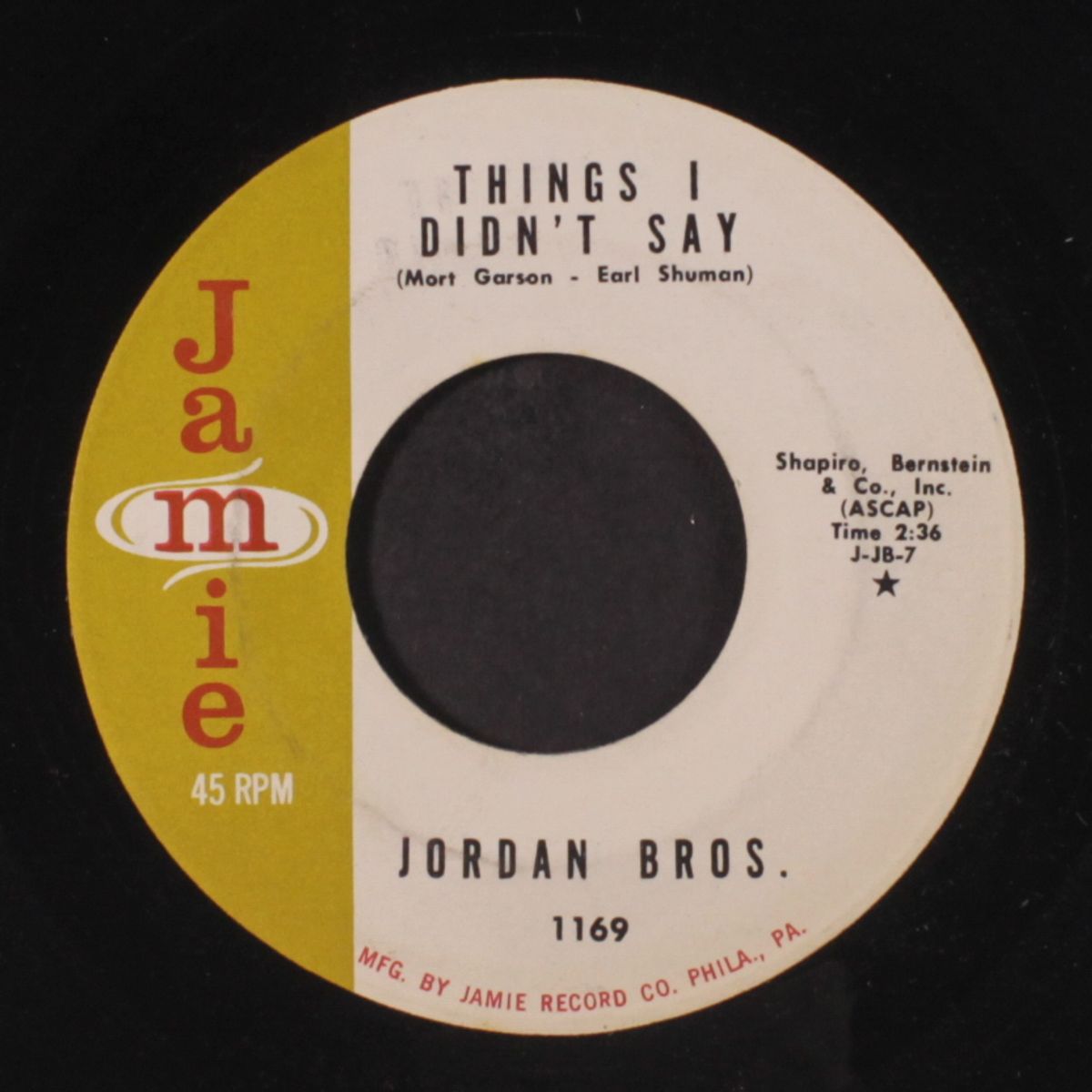 things i didn't say by JORDAN BROTHERS
