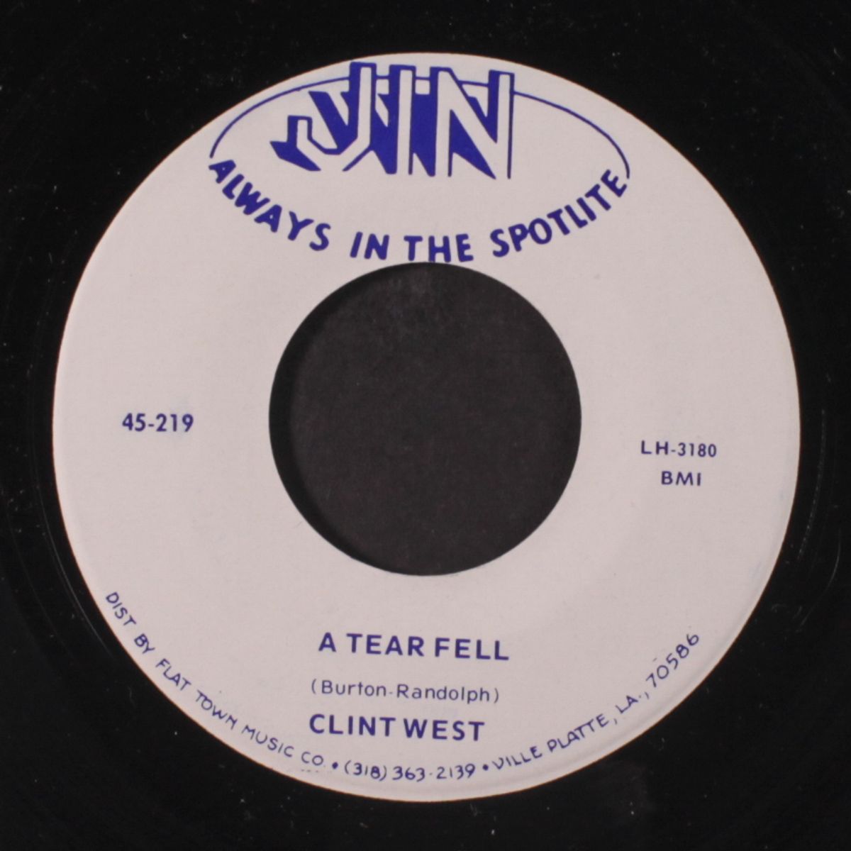 it's no use to cry / a tear fell by CLINT WEST