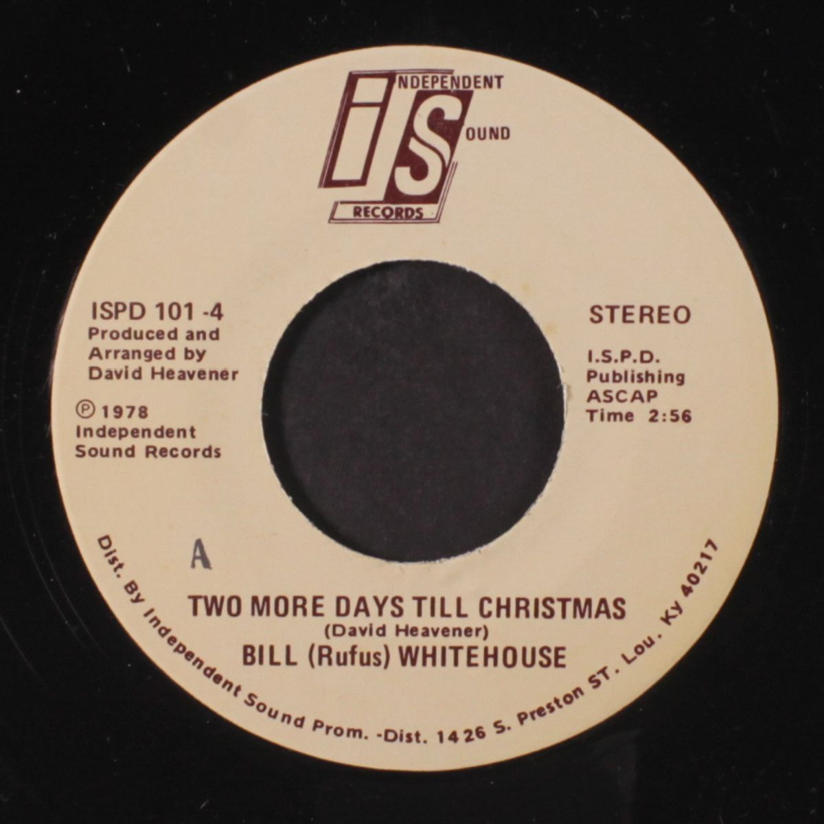 elvis, from us to you / two more days till christmas by BILL (RUFUS) WHITEHOUSE