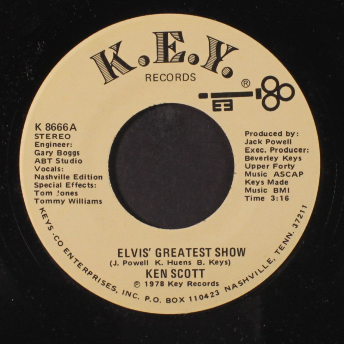 elvis' greatest show by KEN SCOTT