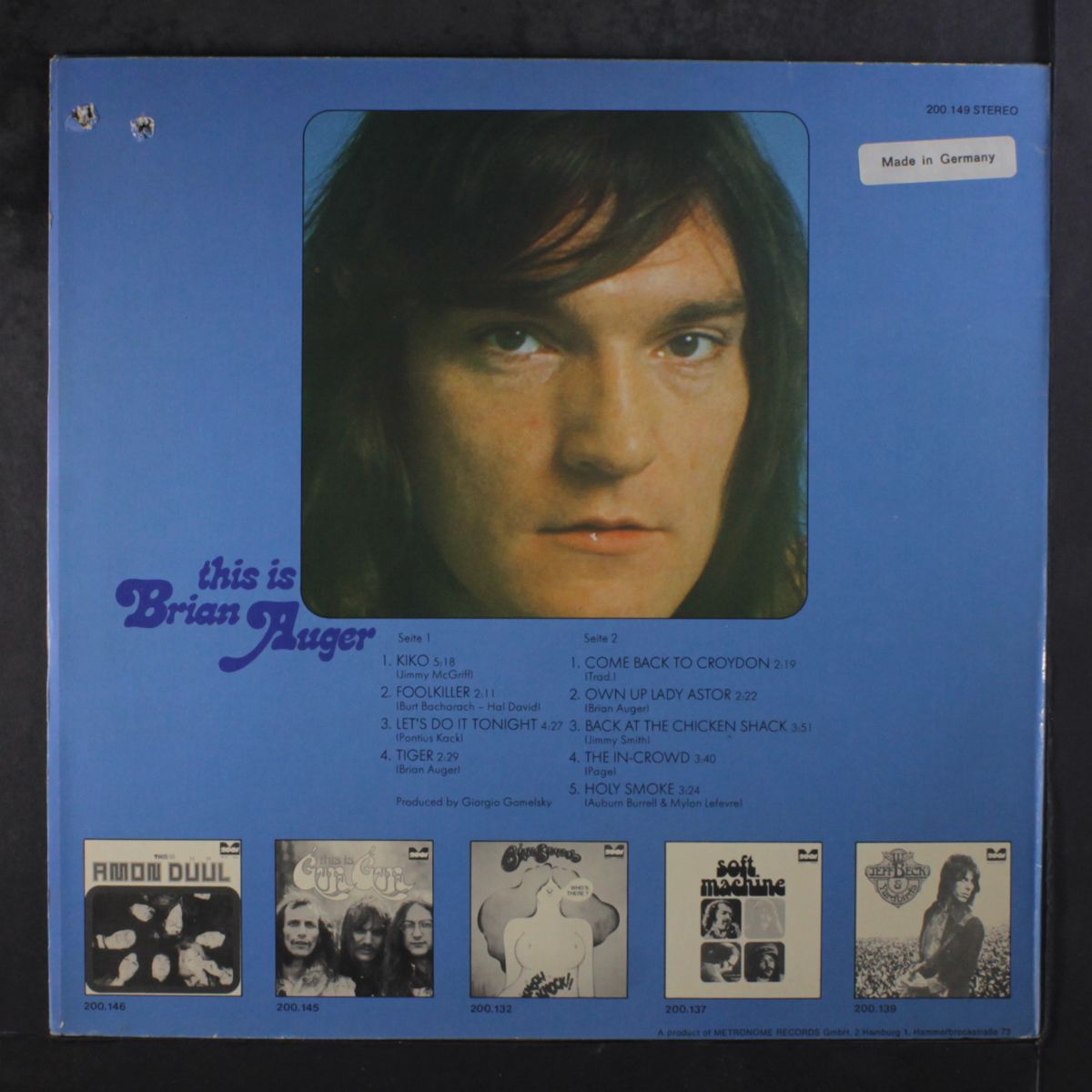 this is by BRIAN AUGER