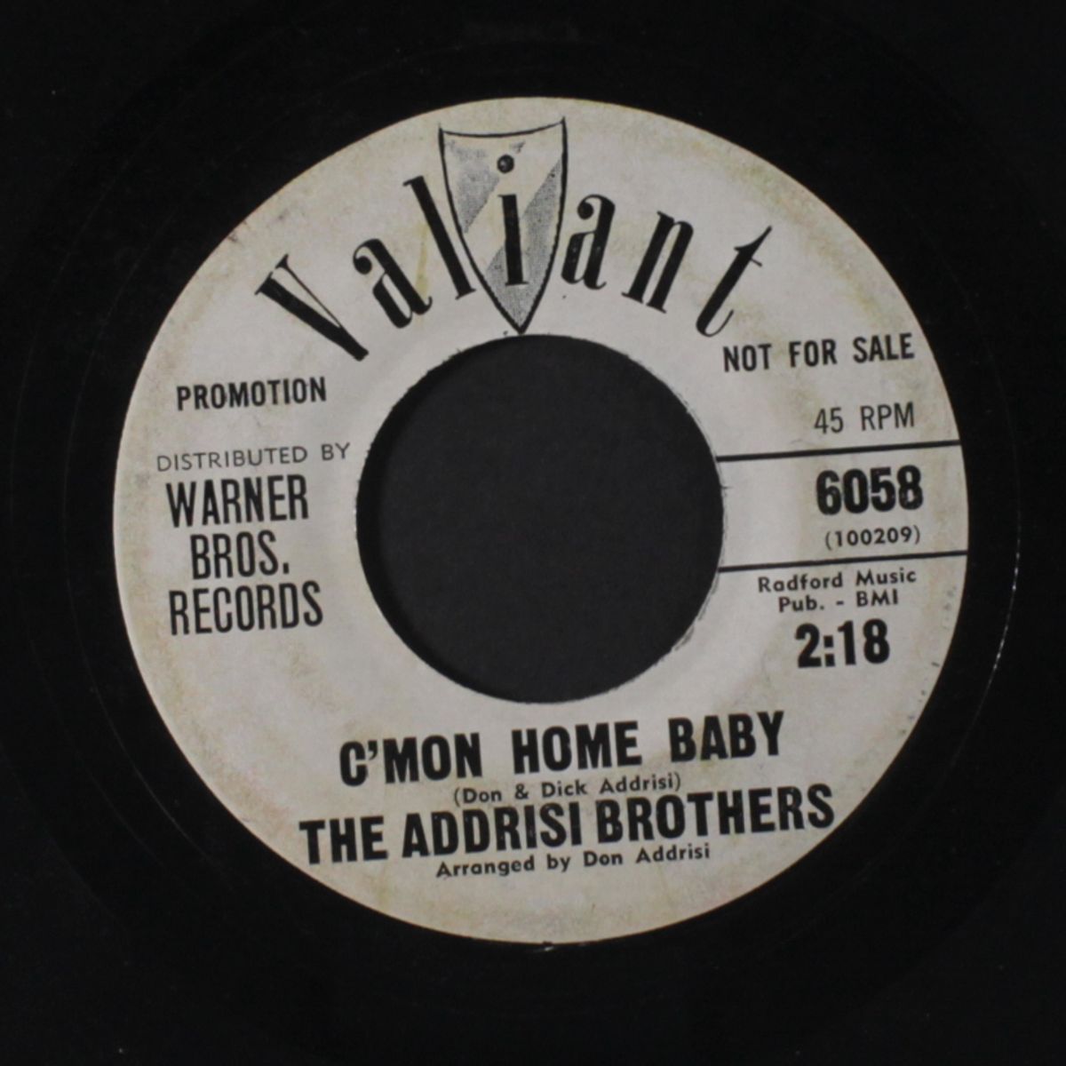 little miss sad / c'mon home baby by ADDRISI BROTHERS